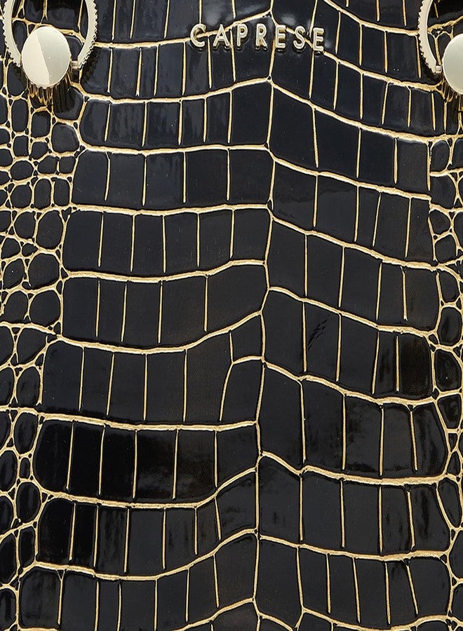 كابريس حقيبة كابريس ميراندا الكبيرة | حقيبة يد أنيقة للنساء | حقيبة واسعة ومتعددة الاستخدامات للمكتب والاستخدام اليومي | إغلاق بسحاب (أسود) - Image 3